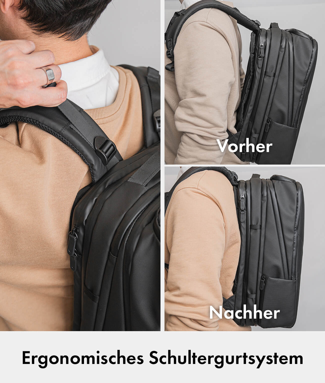 Pro Travel Bundle L – Travel Backpack Pro + Packing Cubes + Toiletry Bag + Tech Organizer