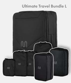 Ultimate Travel Bundle L – Travel Backpack Ultimate 2 + Packing Cubes + Toiletry Bag + Tech Organizer