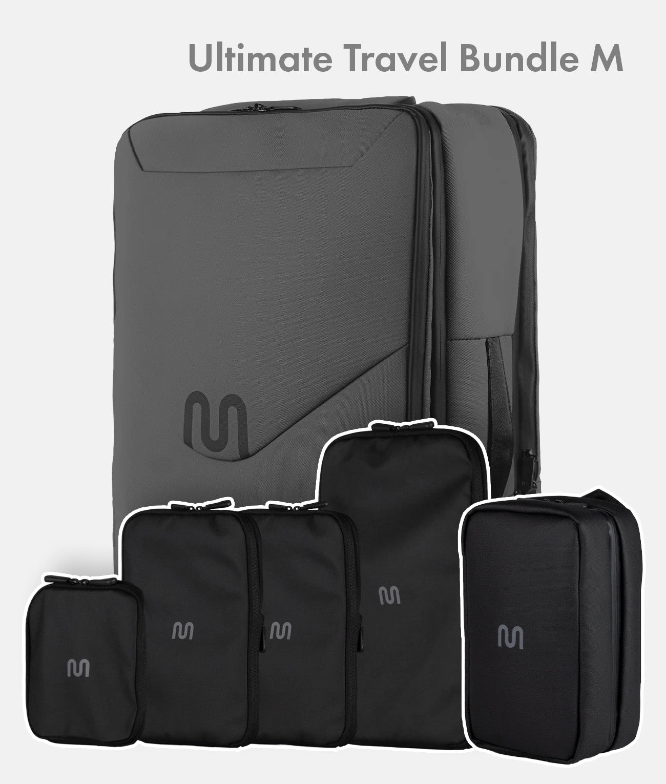 Ultimate Travel Bundle M – Travel Backpack Ultimate 2 + Packing Cubes + Toiletry Bag