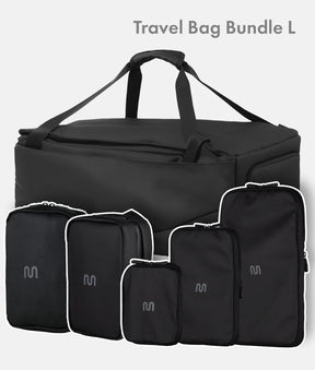 Travel Bag Bundle L – Travel Bag Ultimate + Packing Cubes+ Toiletry Bag + Tech Organizer